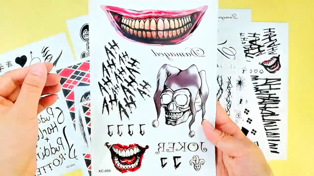 Lets Joy 5 Fogli Halloween Tatuaggi Temporanei, Tatuaggi - Foto 9