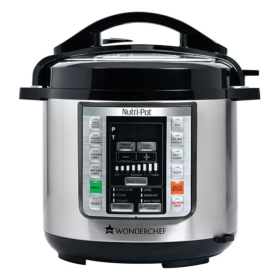 Wonderchef Nutri-Pot 1000 Watts (Black/Silver)