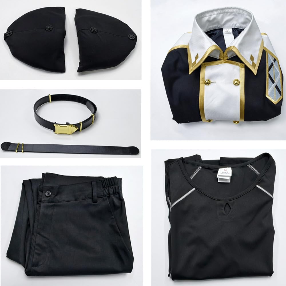 Disfraz de cosplay de anime de talla estadounidense, abrigo largo para hombre, traje de fiesta