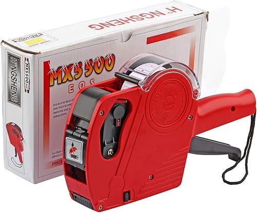 Miniatura 8 de Kit de máquina etiquetadora de precios Rojo