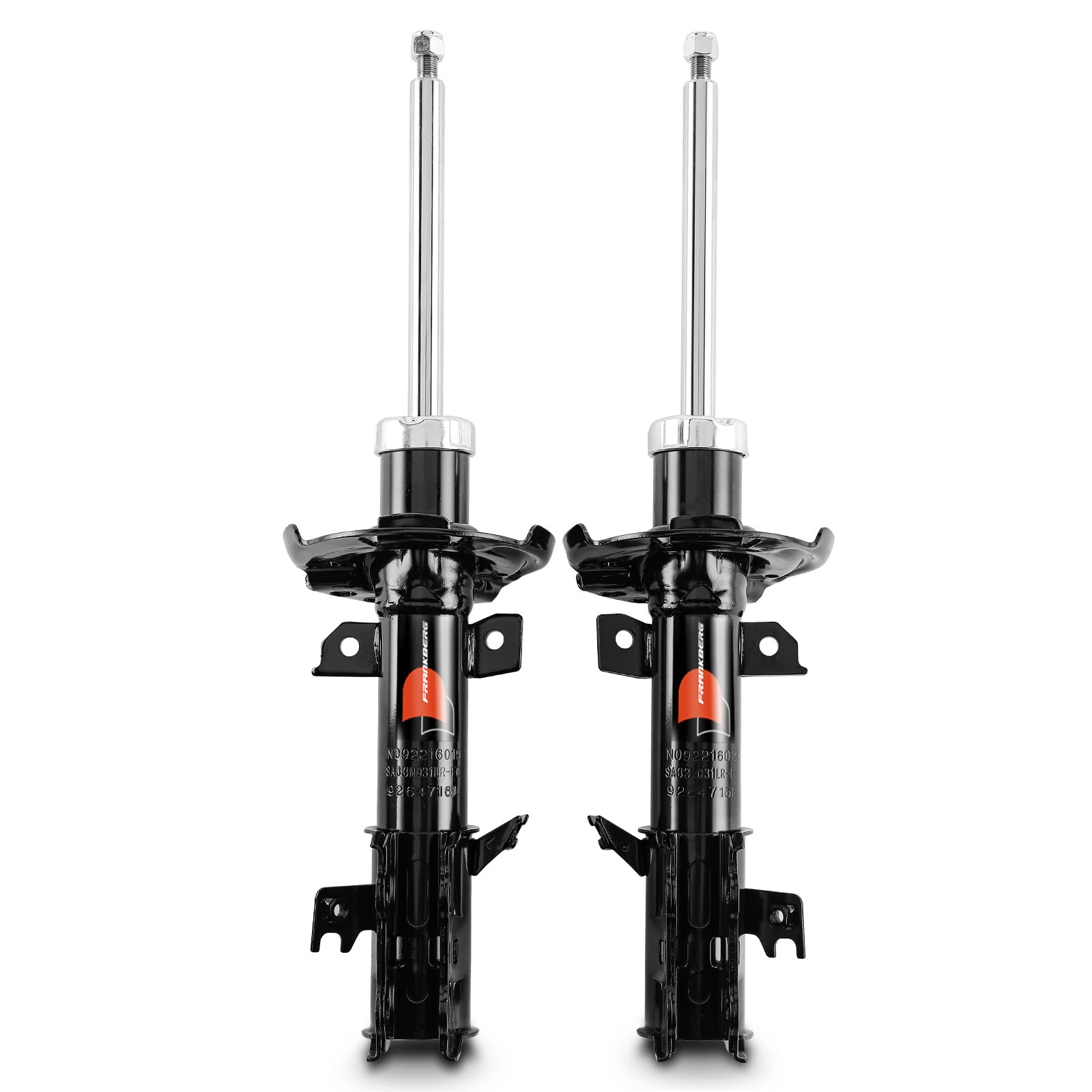 Frankberg 2 amortiguadores delanteros de 512 mm a presión de gas 1783636 | Compatible con: Fiesta VI Van, Fiesta VI CB1 CCN, Fiesta Saloon