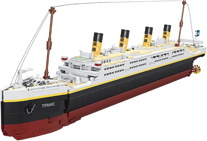 dOvOb Juego de Bloques de Construcción Modelo Titanic, Ladrillos de 2022 Piezas, Compatible con Las Principales Marcas
