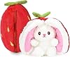 Özgüner Toy 40 cm Plush Strawberry Rabbit, Rabbit plush animal, plush animal, strawberry, easter rabbit, plush-eared strawberry bag, plush strawberry rabbit, strawberry, plush, easter gift