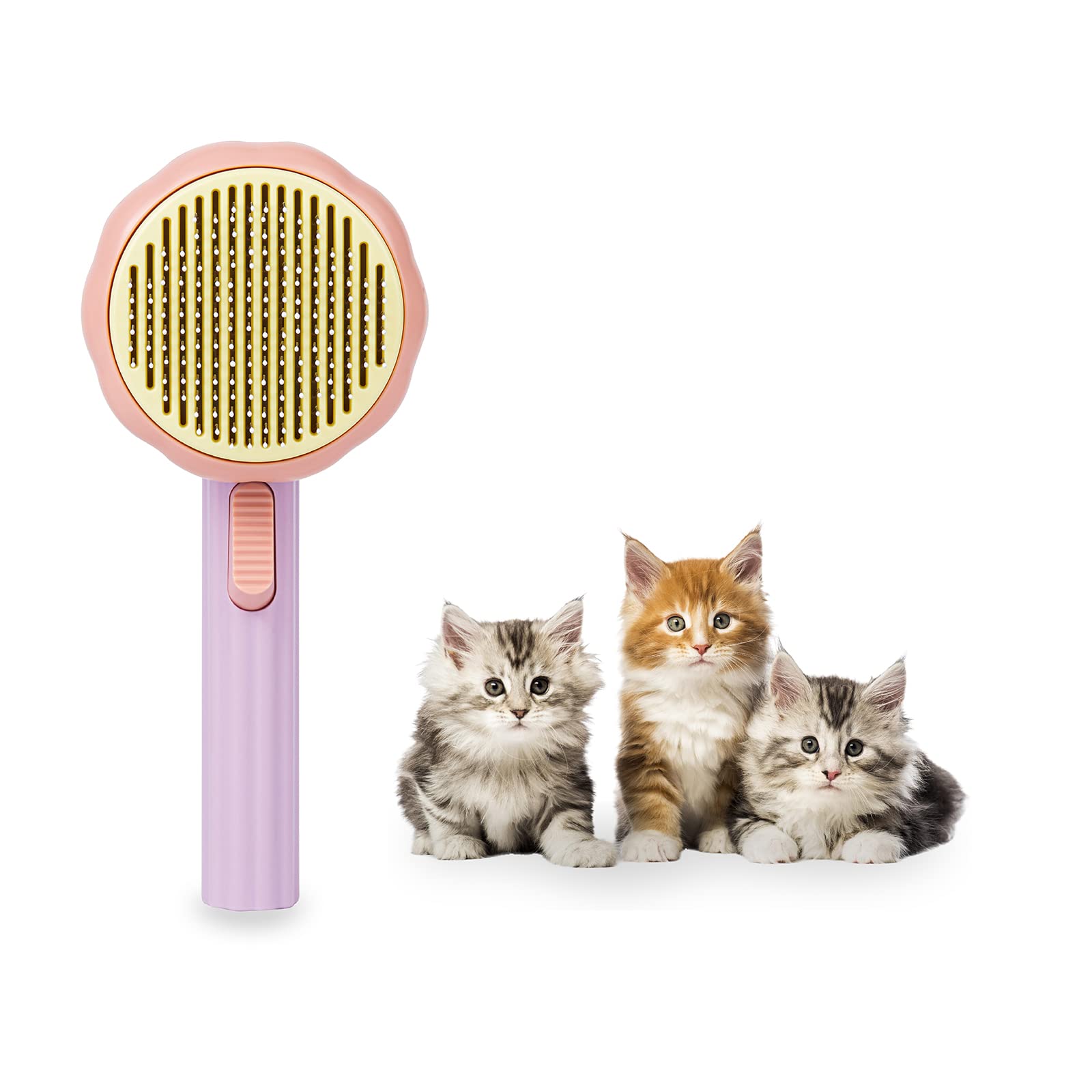 KaiKoe Dog Brush & Cat Brush, Self Cleaning Slicker Brush for Pet, Dog Deshedding Brush One Button Removes Loose Undercoating & Detangling, Great for Dogs and Cats Grooming Brush Hair Shedding Deshedding Tool (B09P1BRM6P) Amazon Price History, Amazon Price Tracker