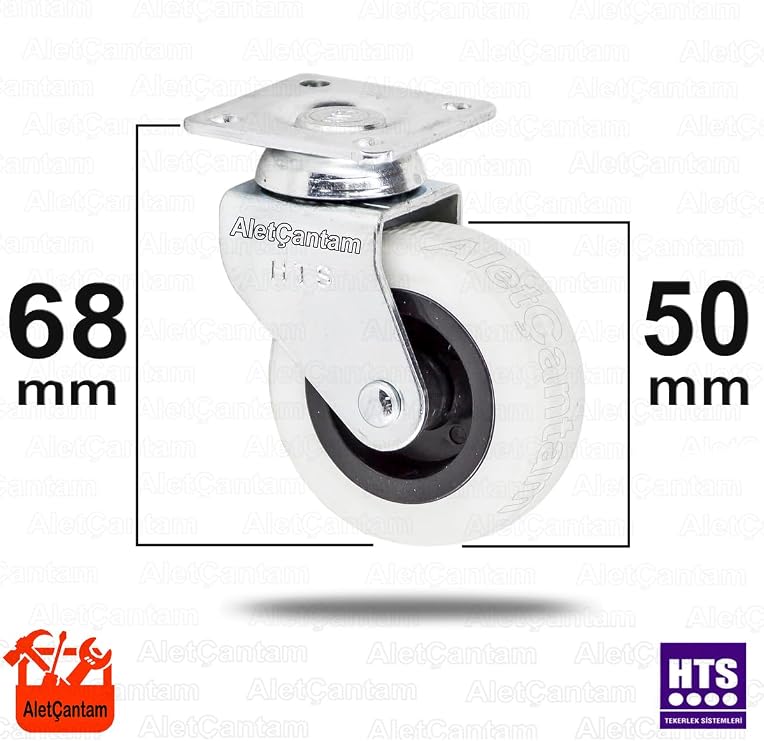 50Mm Bilyalı Mobilya Tekeri Masa Sehpa Dolap Tekerlek - 4 Adet, 01397101101101