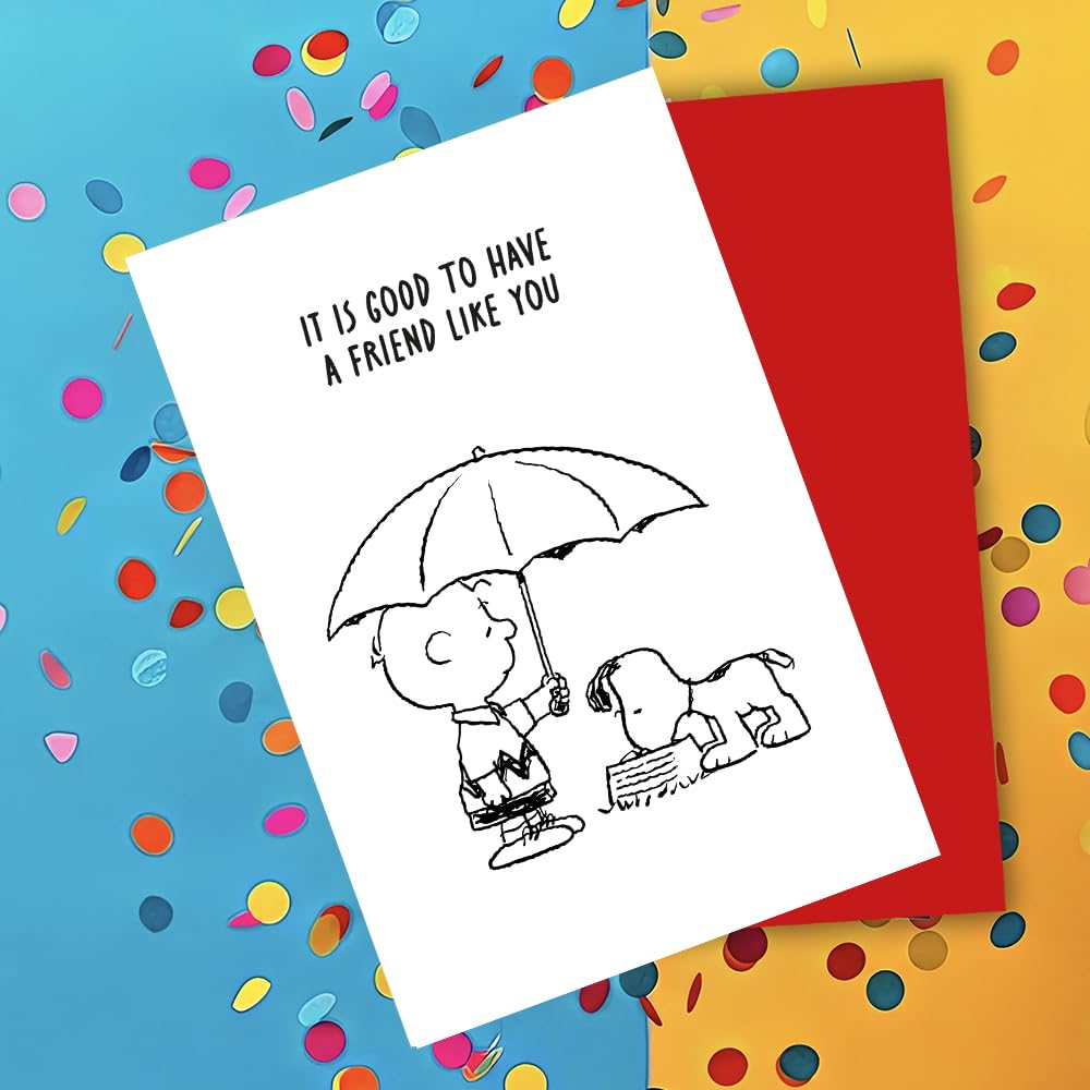 Braun & Company Snoopy Peanuts Woodstock Greeting Card - Original Licensed Design | 11.5 x 17 cm with Matching Envelope | Pack of 6 (5080-26004) - Image 3