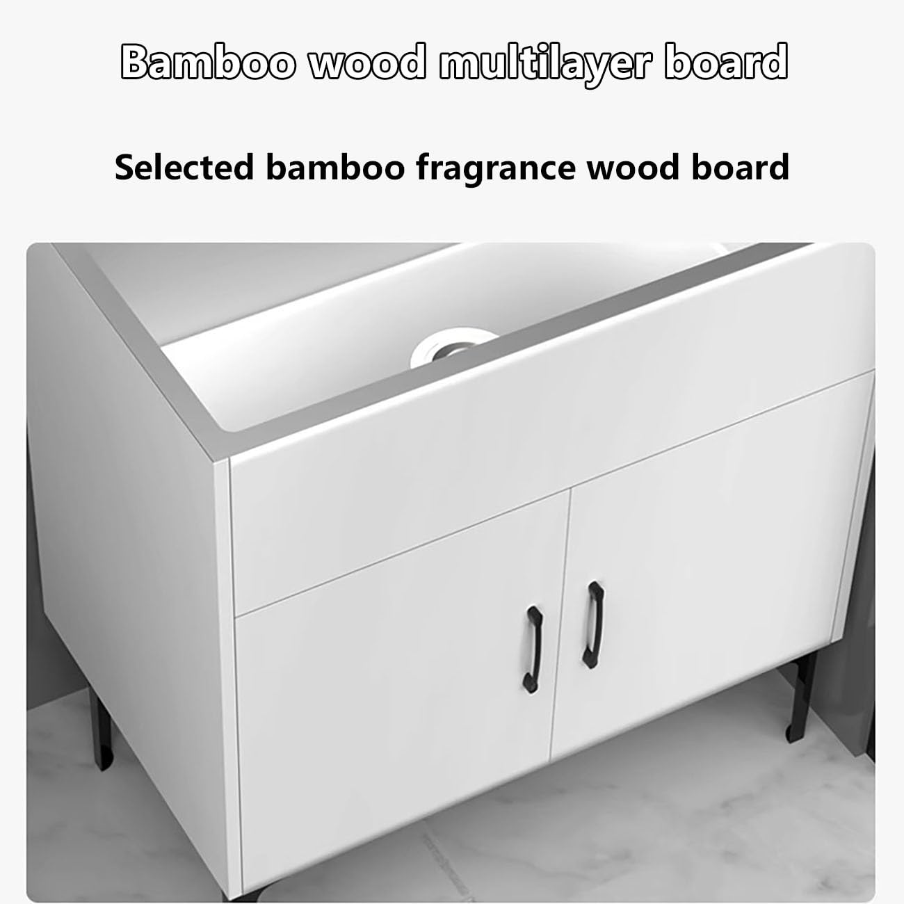 Inless - Fregadero de cocina de acero con gabinete, diseño que ahorra espacio para cocina individual y uso recreativo (58 x 43 x 78 cm) - Slish y funcional