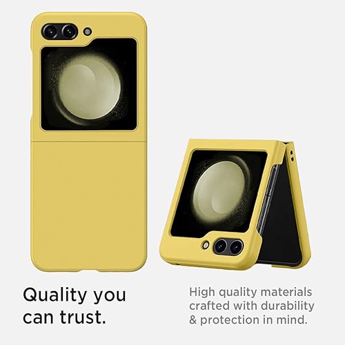 Miniatura 7 de Miimall Funda compatible con Samsung Galaxy Z Flip 5 5G, antiarañazos, a prueba de golpes, antihuellas dactilares y resistente al aceite, plegado