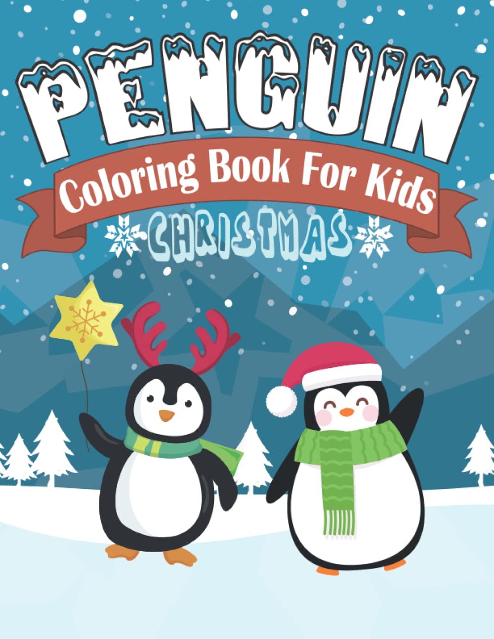 Buy Christmas Penguin Coloring Book for Kids Adorable Pages of Penguin