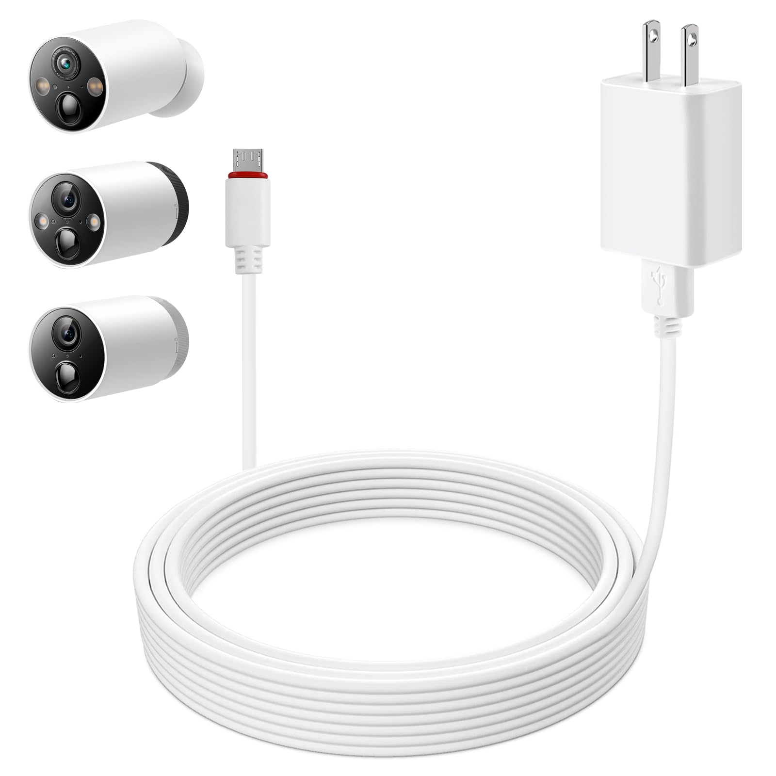 5m/16ft for Tapo C420 Extension Cable,Outdoor Power Adapter for