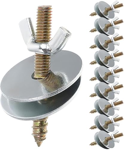 10 Uds. Accesorios de tornillo para jaula de pájaros, tuerca de tornillo con juntas, jaula para pájaros, soporte para pájaros, accesorios de