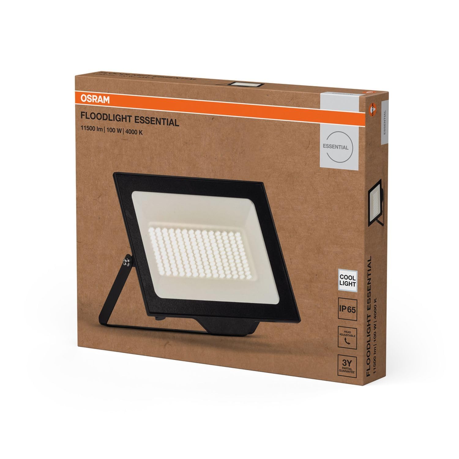 Licht-Erlebnisse LED Außenstrahler Aluminium Glas Schwarz 4000 K IP65 Außen schwenkbar Fassade Hof Einfahrt Garage B:27 cm Flutlicht Terrasse