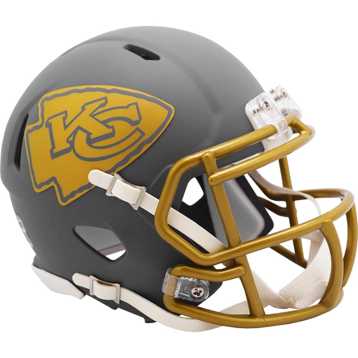 Kansas City Chiefs Alternate SLATE Revolution Speed Mini Football Helmet