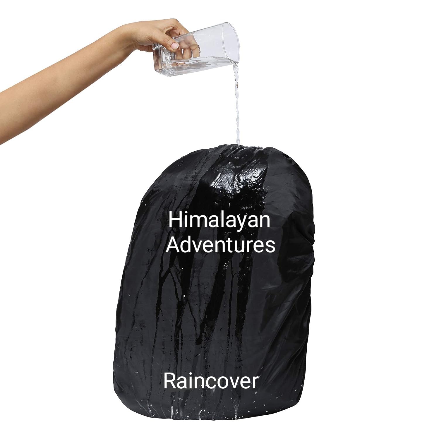 Himalayan Adventures 100% Rain & Dust Proof Protector for 100 to110 LTR. Backpacks, Rain Cover for Bags, Rain Cover for, Rain Cover, Specially for Rucksack Trekking & Camping, Black 2