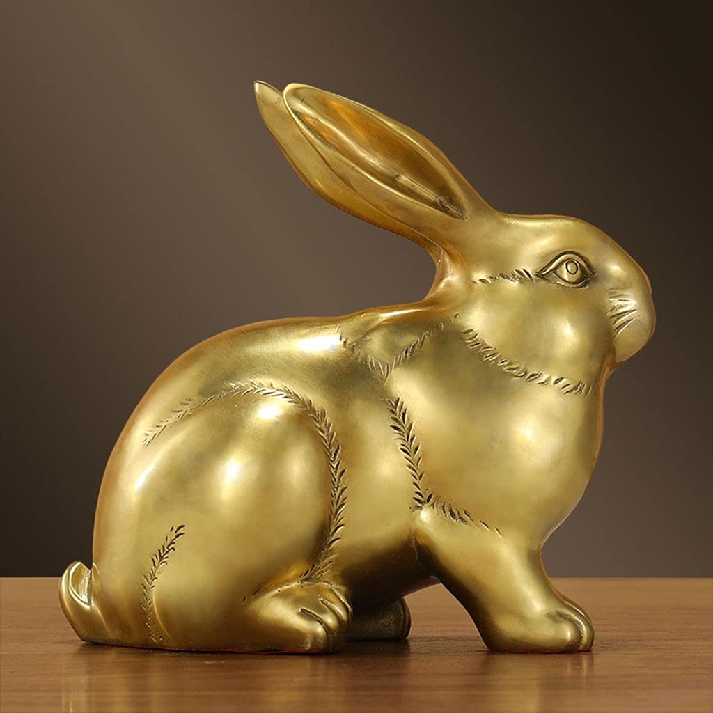 Dekoracja biurka czysta miedź królik ornamenty kreskówka królik zwierzę domowe królik uroczy królik zodiak królik maskotka miedziana rękodzieło prezent urodzinowy uchwyt biurowy dec