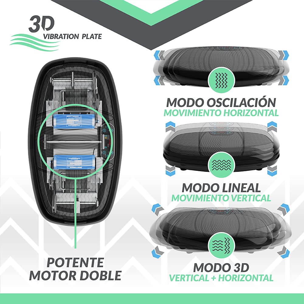 Plataforma Vibratoria 3D con Doble Motor Bluefin Fitness