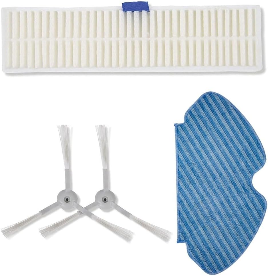 Mop Cloth +Filter+Side Brush for ZR740003 for Explorer 60 RR7427 RR7447