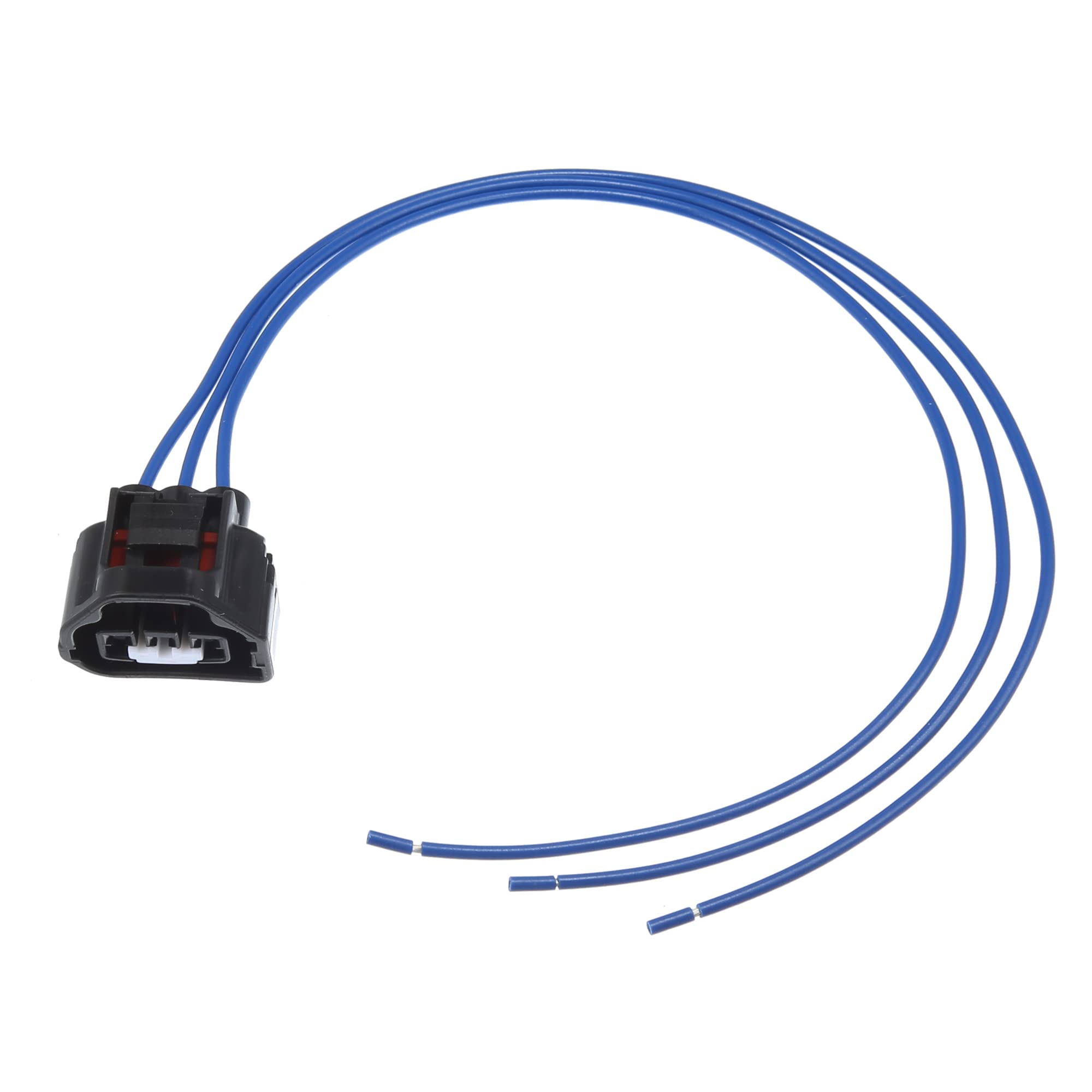 X AUTOHAUX MAP TPS Electrical Pigtail Harness Connector Plug 5013998AA for Chevrolet for Dodge for Ram for Jeep for Toyota 3 Blade Female Terminals Auto Map Sensor Connector Harness