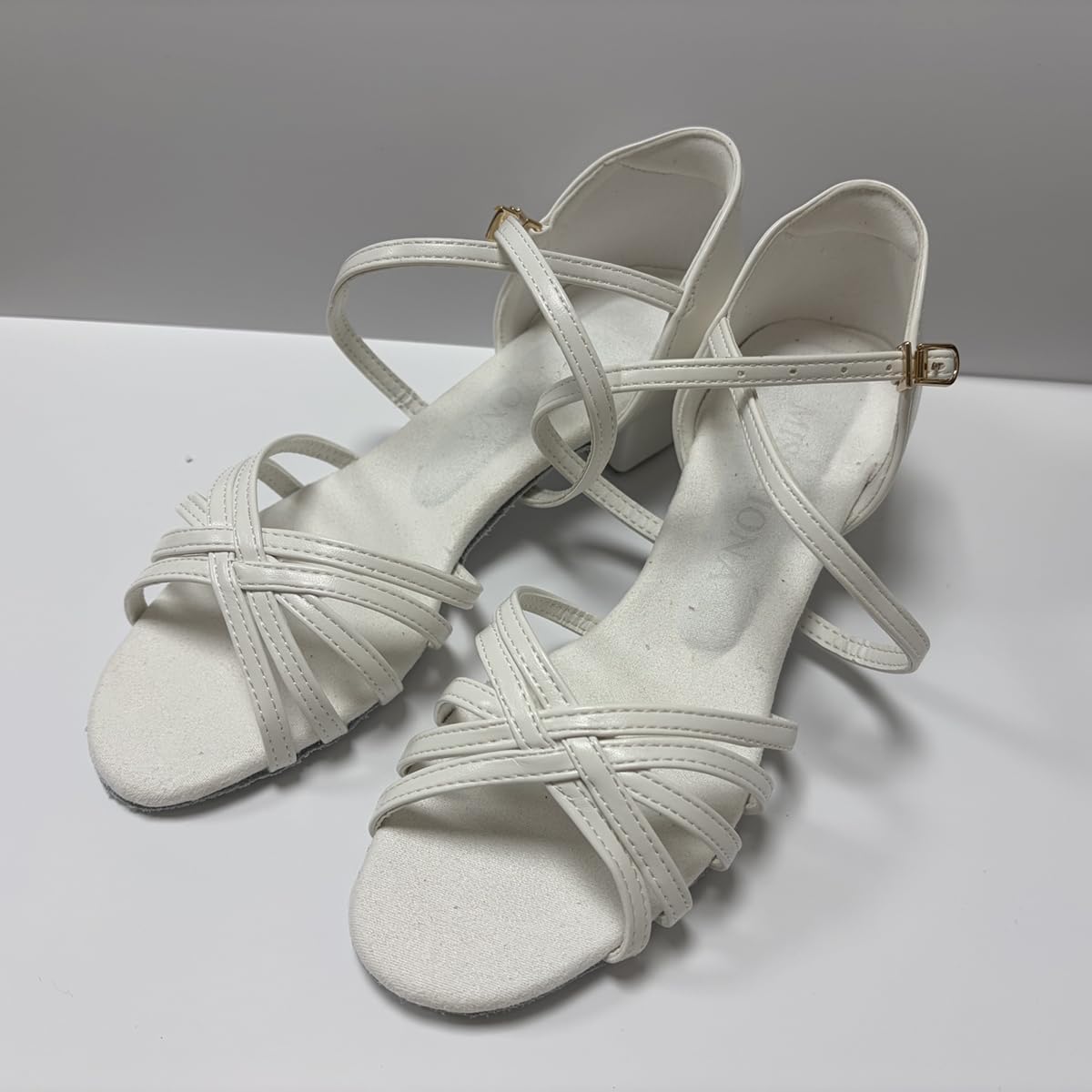 Scarpe da ballo da ragazza latina PU scarpe da ballo Salsa scarpe da ballo donna con tacco da 3,5 cm