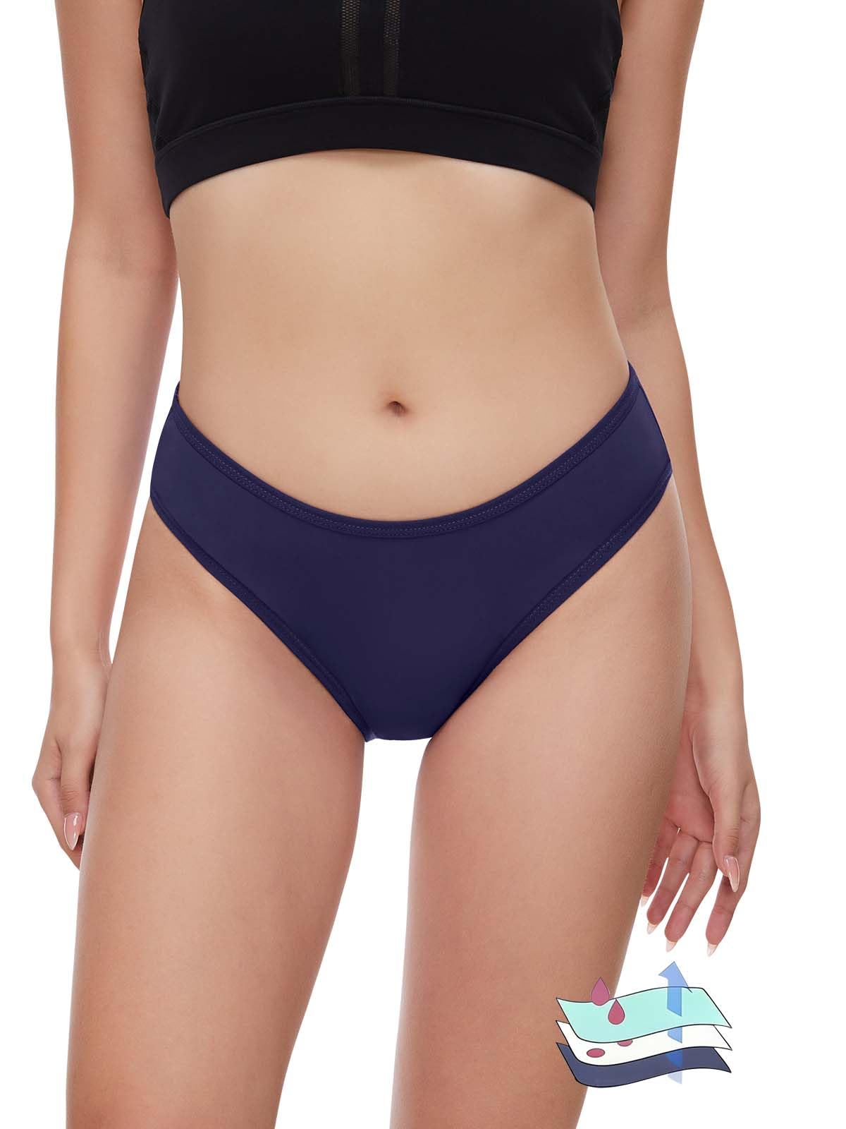 Traje de baño de época a prueba de fugas, parte inferior de bikini menstrual, impermeable, UPF 50+, traje de baño para adolescentes, niñas y mujeres