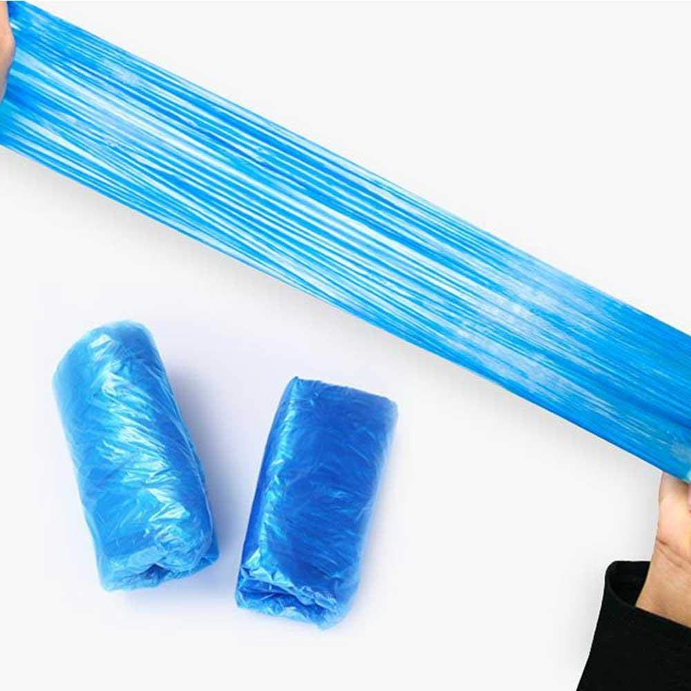 Manicotti usa e getta in polipropilene, 100 pezzi, lunghezza 38 cm, copri-maniche, polsino elasticizzato, impermeabili, da usare durante pittura, riparazioni, pulizie, tatuaggi, unisex Blue
