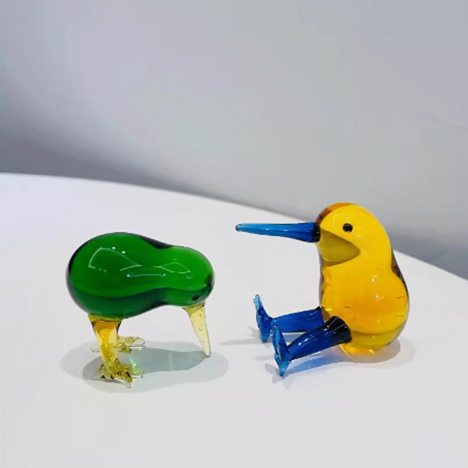 鳥　クリスタルガラス　グリーン 鳥 クリスタルガラス グリーン Crystal Glass Green Bird