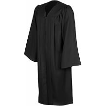 Adult Black Choir Robe Matte Finish for Choir Clergy ReligiousWearing