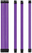 PSU Cable Extension Kit,Power Supply Sleeved Cable(Purple)