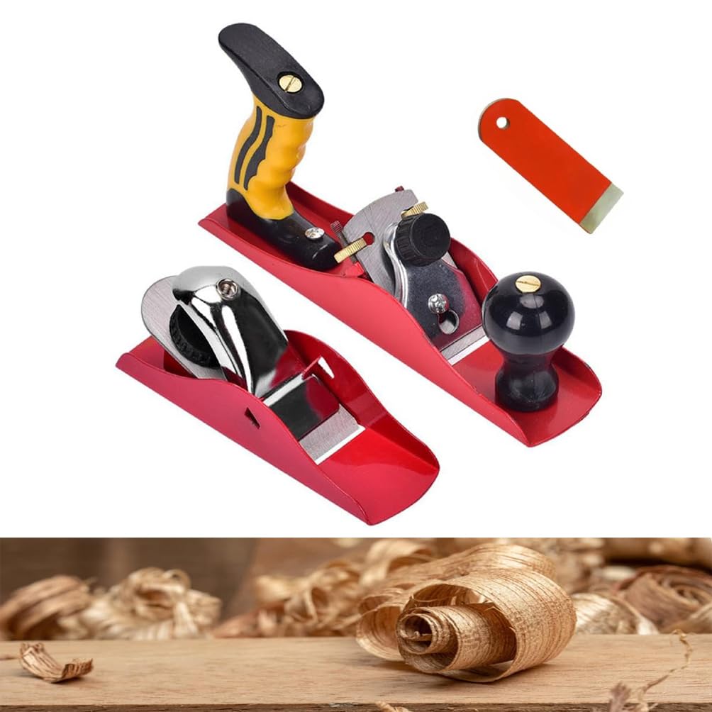 XOYO Wood Hand Planer 2 Pcs Set With FREE 1inch 3/4 Tip Blade | Carpenter Block Plane 6 & 9 inch For Wood Trimming & Shaping Works | sharp planer blade with smooth Round Knob with Adjustable screw (B0D8489TGN) Amazon Price History, Amazon Price Tracker