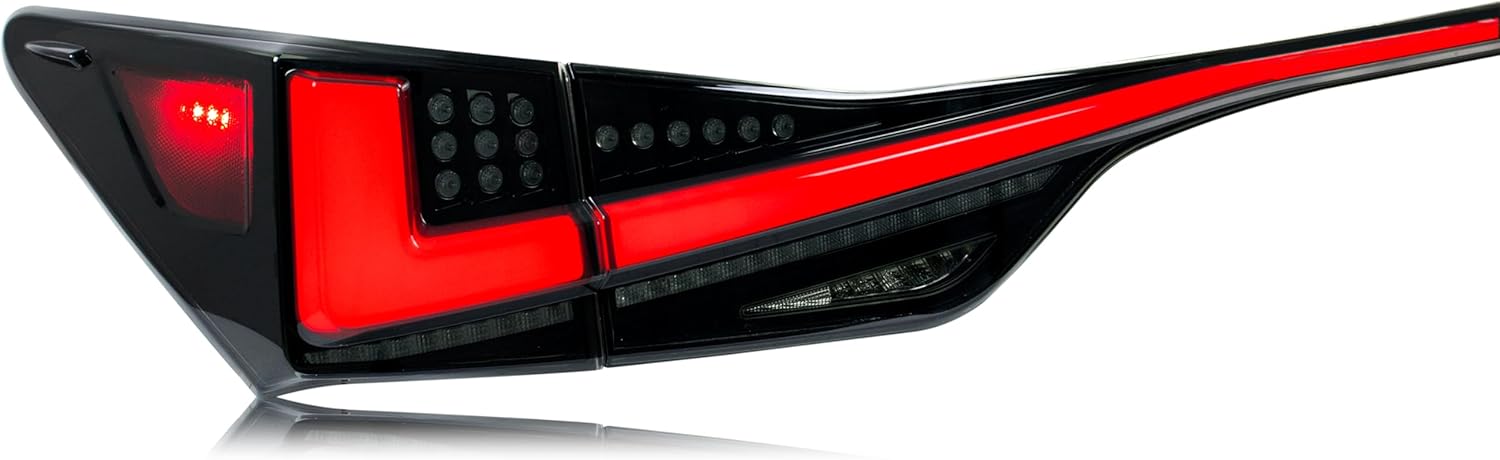 inginuity time LED Black Tail Lights for Lexus GS350 GS200t GSF 2013-2020 Start-up Animation Sequential Signal Rear Lamps Assembly Accessary