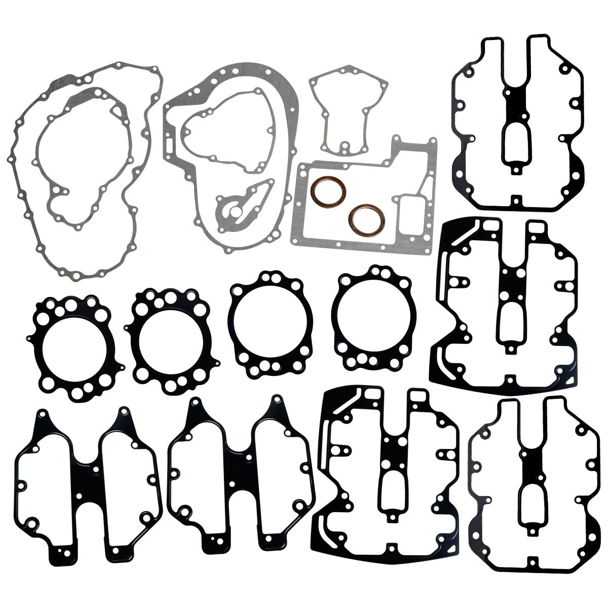 Motorcycle Cylinder Crankcase Cover Gasket Ful Set Fit for XV1600 Road Star 1600 99-03 Midnight Star 00-03 Wild Star 99-02