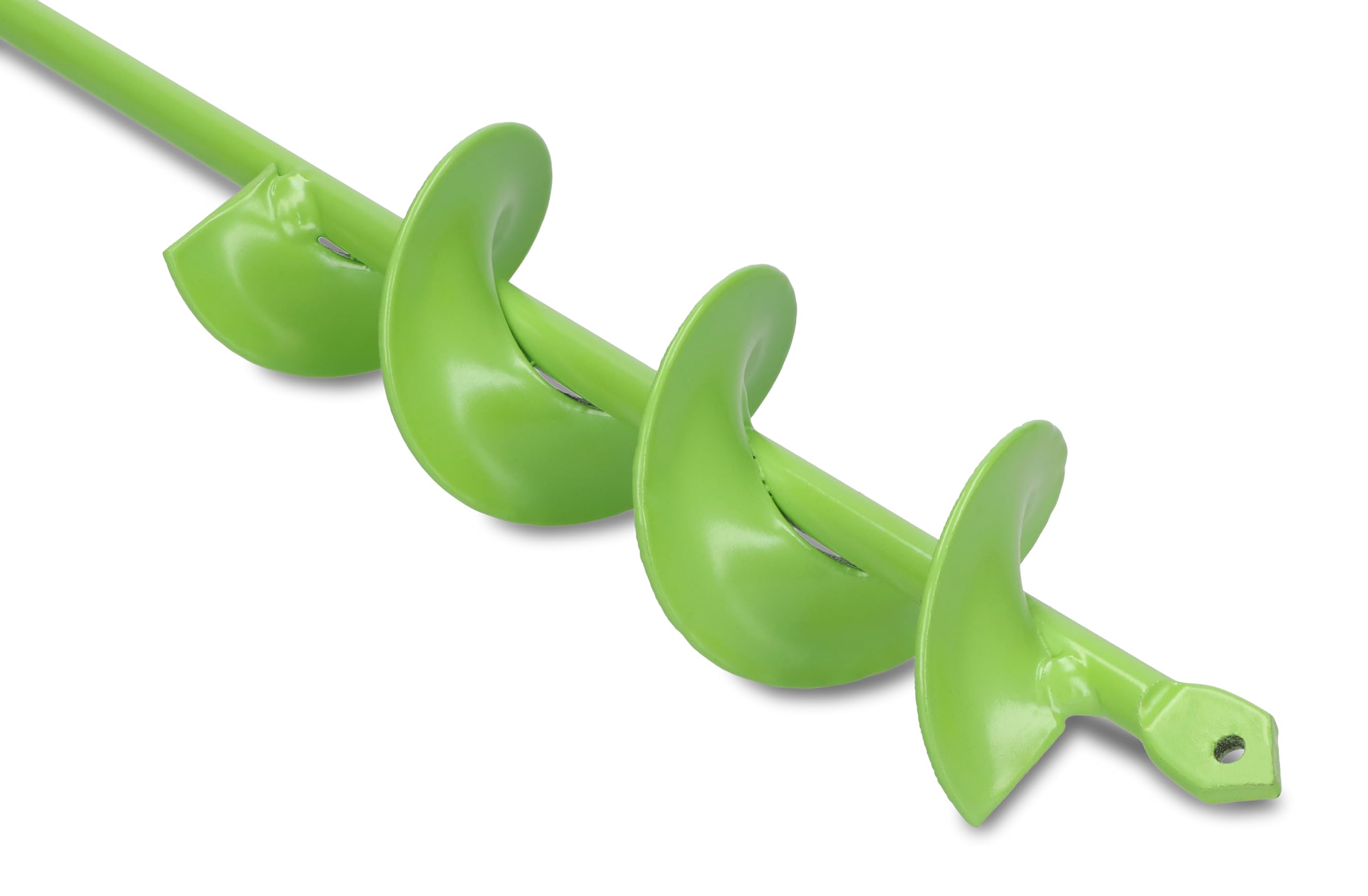 WERHE Punta da terra 46 mm Ø, lunga 370 mm per trapano e avvitatore a batteria – trivella da giardino per piantare senza sforzo fiori, arbusti e scavare fori per pali di recinzione