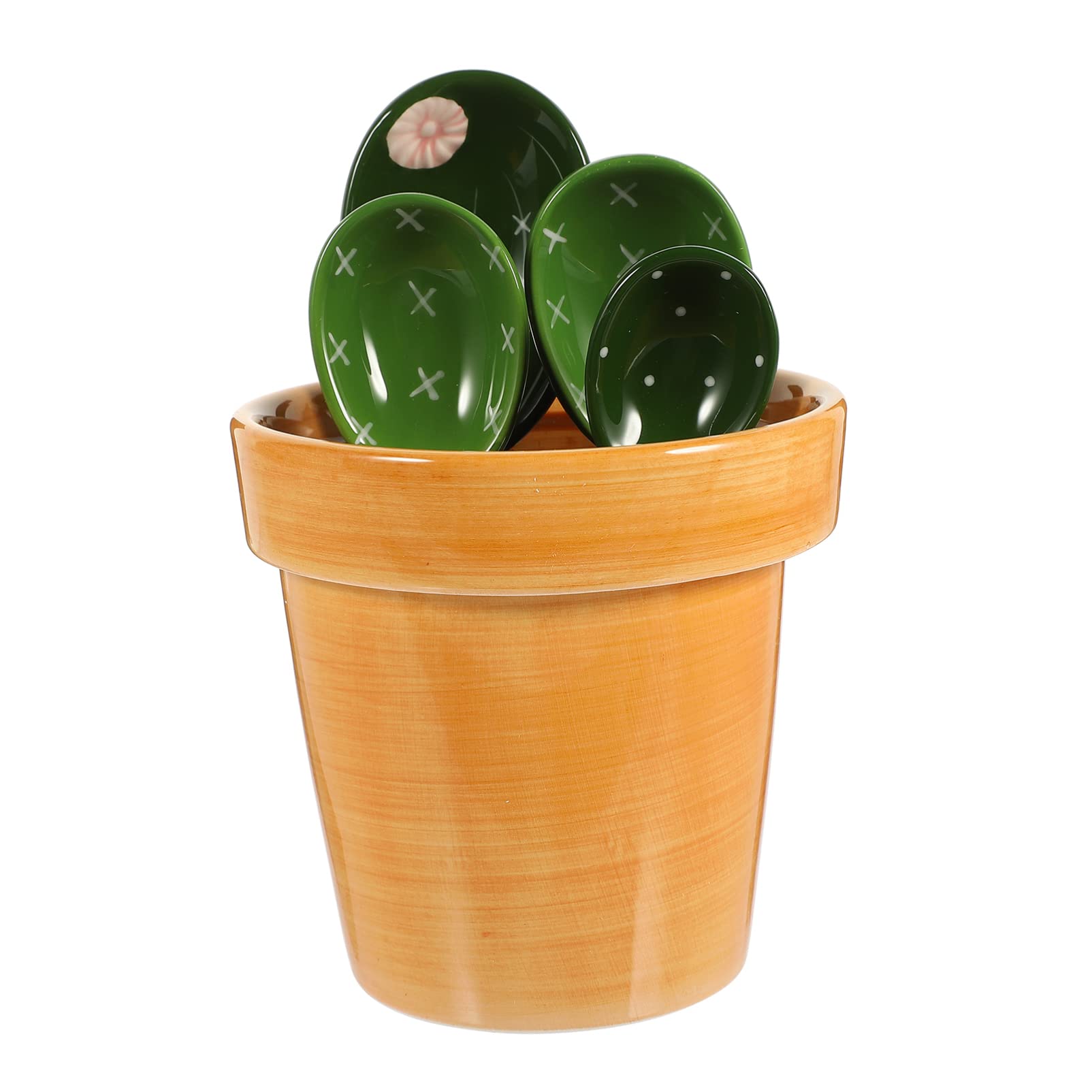 TOPBATHY Cucchiai Dosatori Forma Di Cactus Per Misurare Dolci Caffè Tè Latte in Polvere e Condimenti Precisione Utensile Da Cucina Resistente e Facile Da Usare