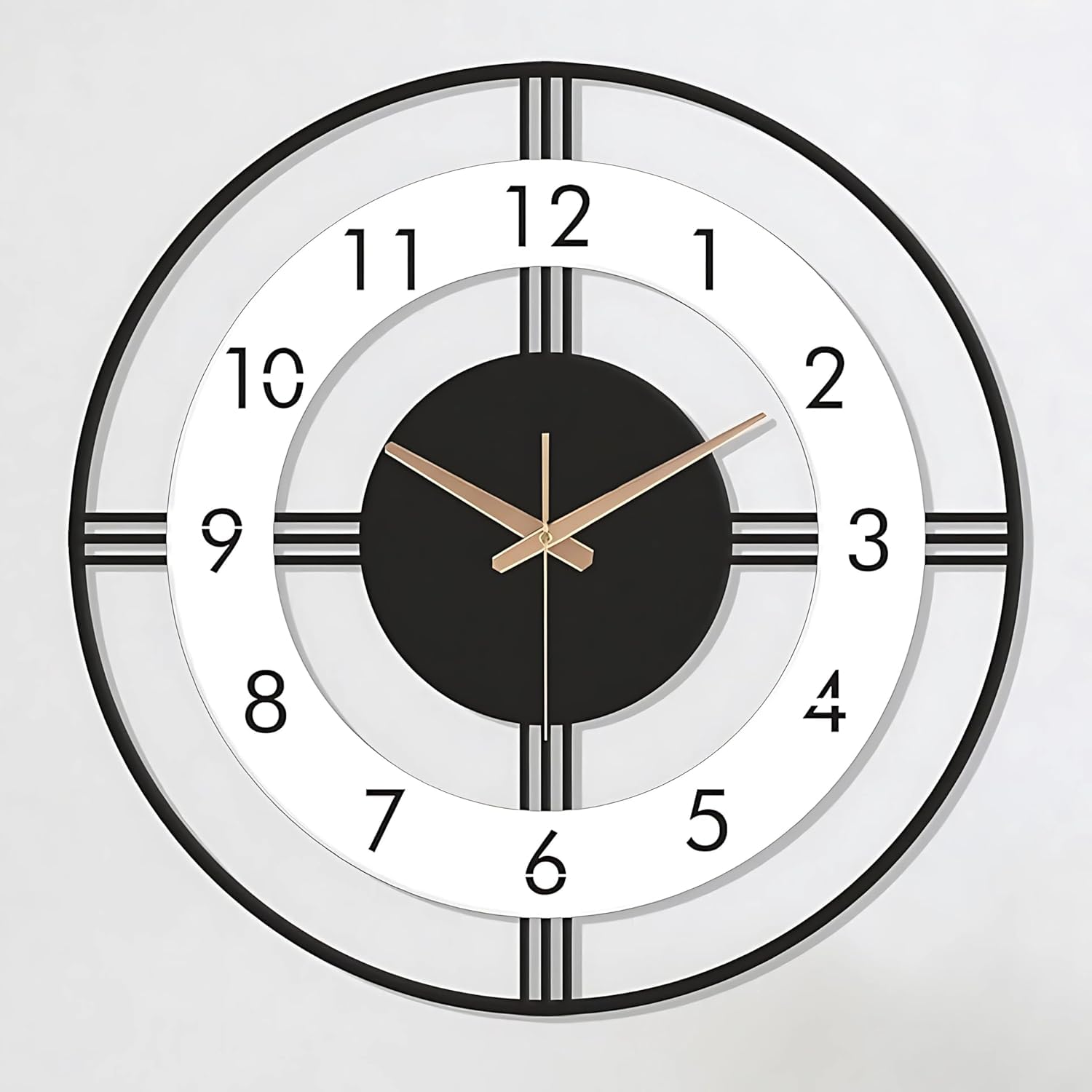 LIPPAN Wall Clock Black Ticking Wall Clocks Battery Operated - Simple Minimalist Acrylic Clock Decorative for Office,Bedroom,Living Room for Home Decor (B0DHVVQWSZ) Amazon Price History, Amazon Price Tracker