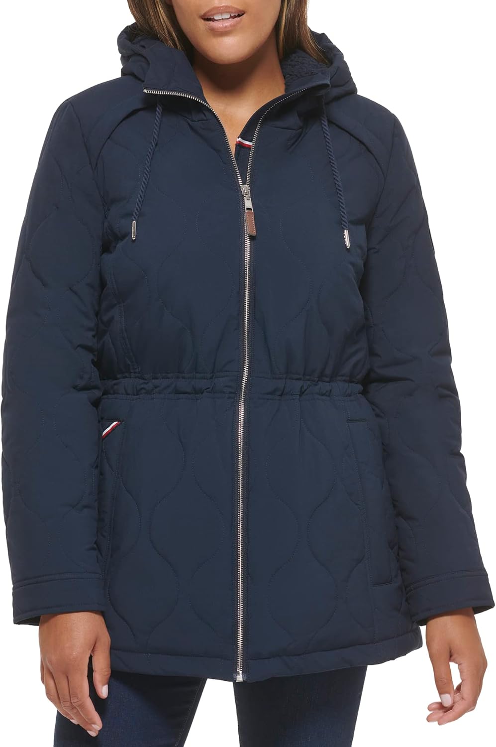 Tommy Hilfiger Women's Everyday Quilted Jacket, Navy at Amazon Women's