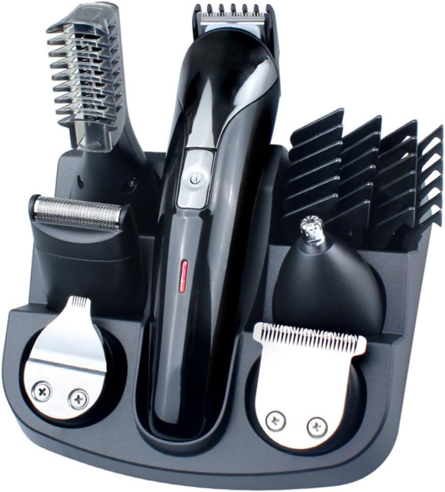 1 Set Electric Beard Trimmer Grooming Kit USB Rechargeable Hair Clippers for Men Ergonomic Design Travel Friendly Scratch Hair Cutting Tool
