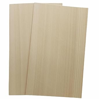 6.711 Natural Exotic Hinoki Cypress Wood Veneer Sheet,2 Pieces Straight Grain,0.5mm Craft DIY for Table Tennis Racket Woodworking