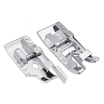 TISEKER Stitch in Ditch Foot and 1/4 Quilting Patchwork Presser Foot | With Edge Guide for All Low Shank Snap-On Singer, Brother, Babylock, Euro-Pro, Janome Sewing Machines