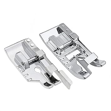 TISEKER Stitch in Ditch Foot and 1/4''(Quarter Inch) Quilting Patchwork Presser Foot with Edge Guide for All Low Shank Snap-On Singer, Brother, Babylock, Euro-Pro, Janome Sewing Machines