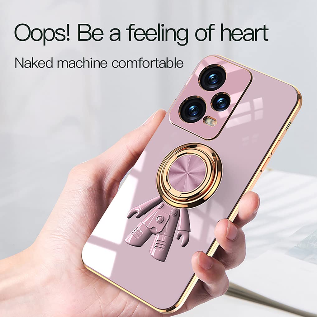 Custodia HAOYE Per Xiaomi Poco X5 Pro 5G | Design Conchiglia Scintillante Rosa E Blu | Morbida TPU Antiurto Con Bordi Rialzati | Ultra Sottile
