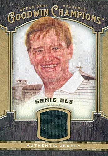 Autograph Warehouse 343094 Ernie Els Player Worn Jersey Patch Hockey Card - Golf 2014 Upper Deck Goodwin No. MEE