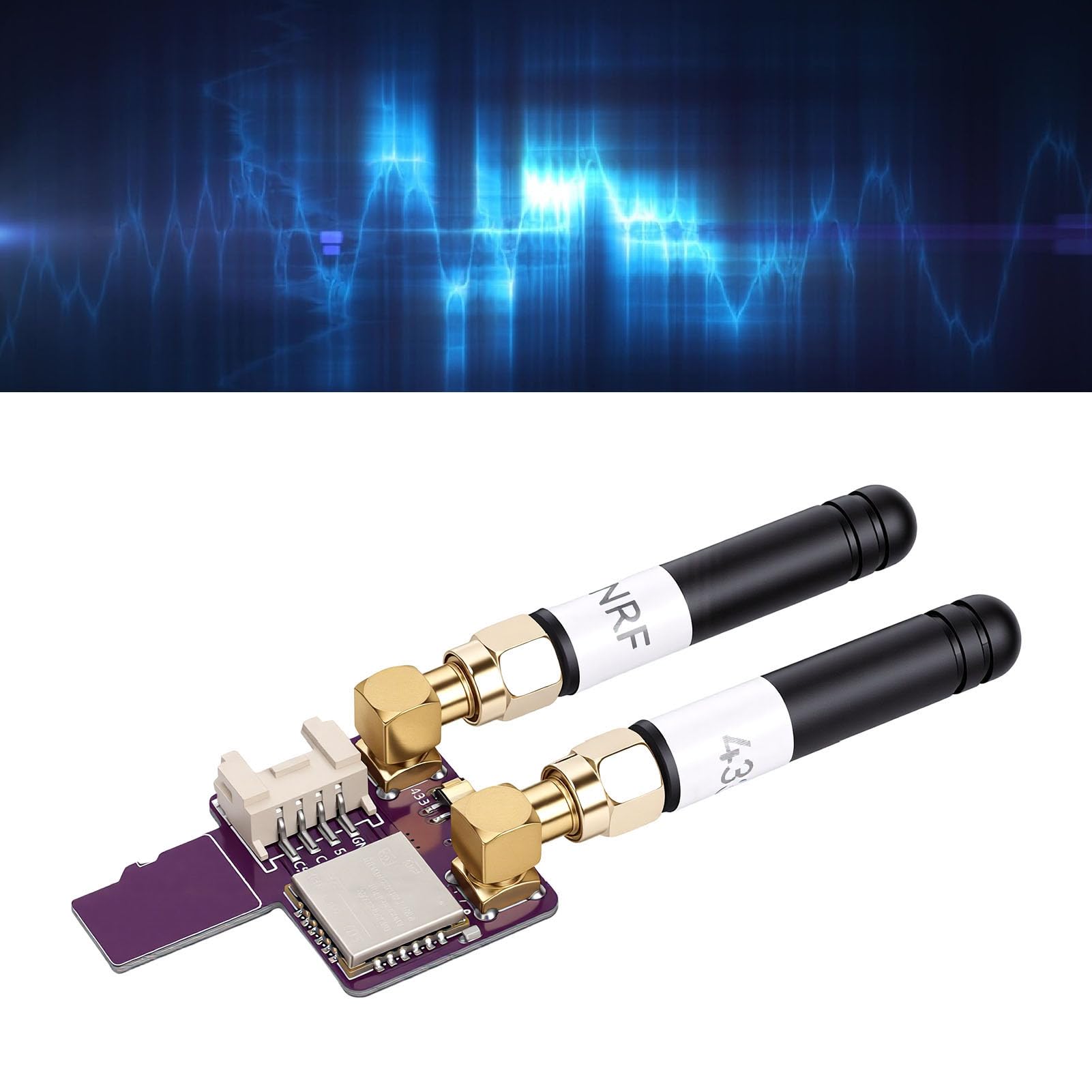 Modulo RF Dual Band, Scheda Wireless 2 in 1 con Interfaccia SPI | Design a doppio chip CC1101 e NRF24L01, interfaccia SPI standard, copertura a doppia banda, per spaziatura dei pin
