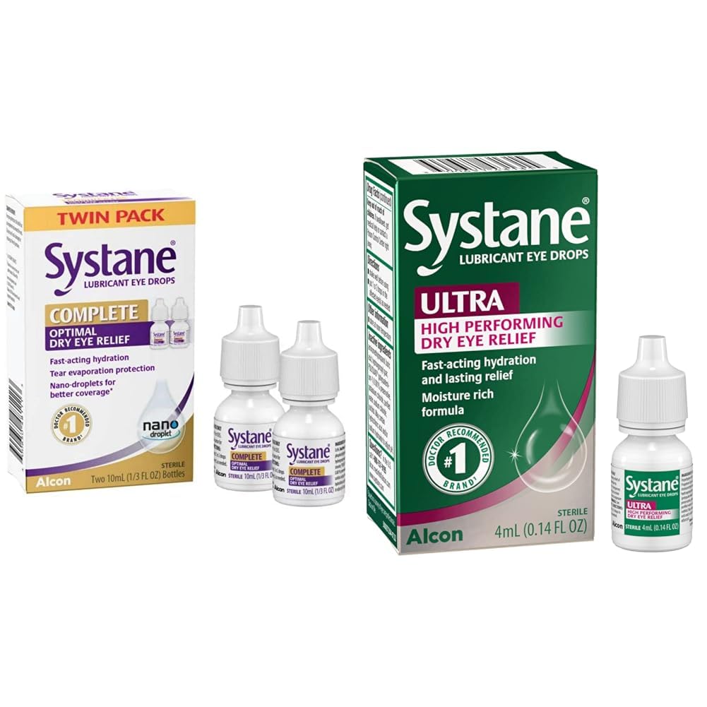 Systane Complete Lubricant Eye Drops 0 34 Fl Oz 2 Count Pack of 1 Ultra Lubricant Eye Drops