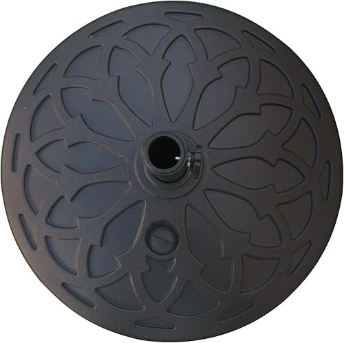 Miniatura 14 de ABCCANOPY Base de paraguas de 48.5 libras con relleno de agua, soporte para sombrilla resistente para patio y exteriores, color negro