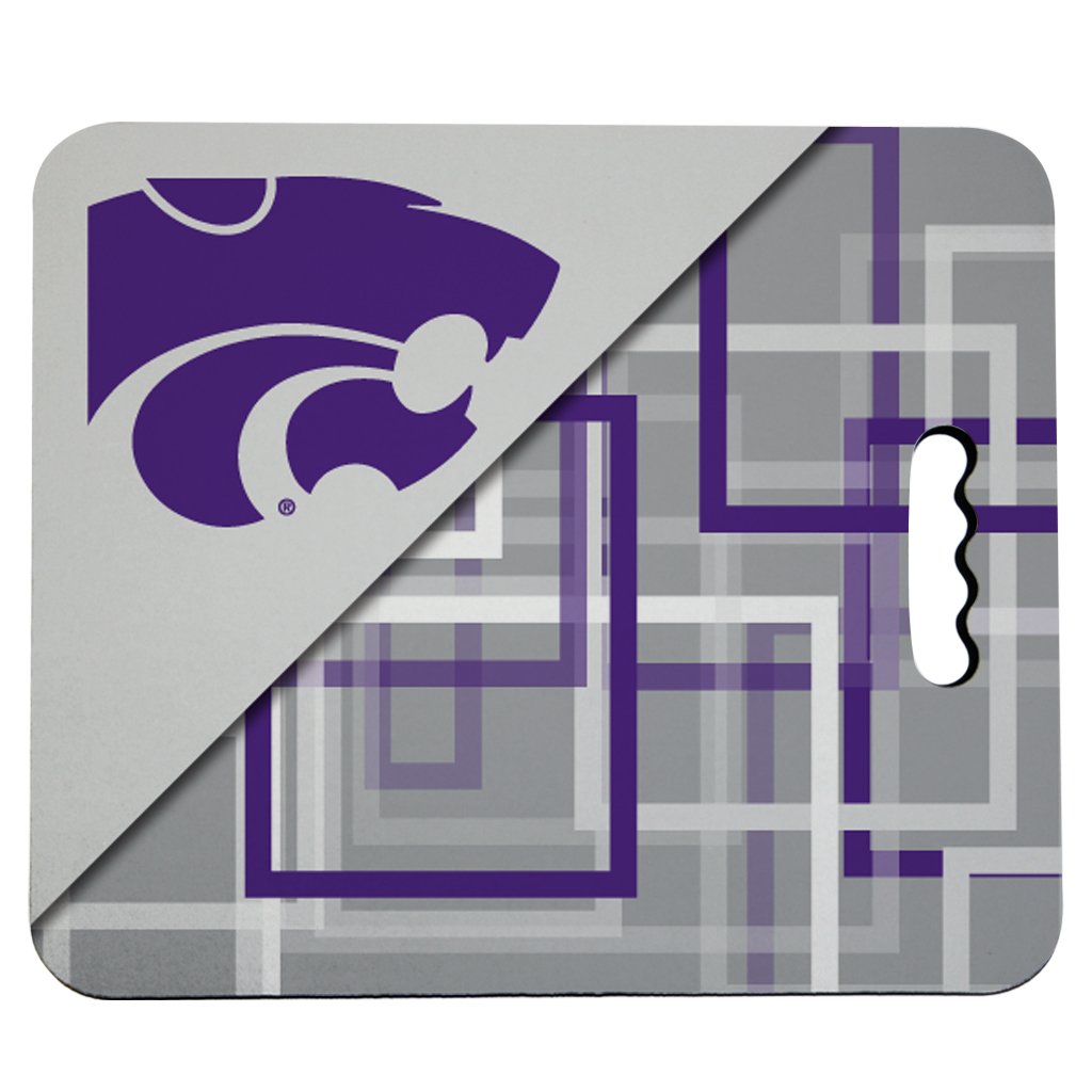 VictoryStore Outdoor Seat Cushions - Kansas State University Stadium Seat Cushion - Squares Design
