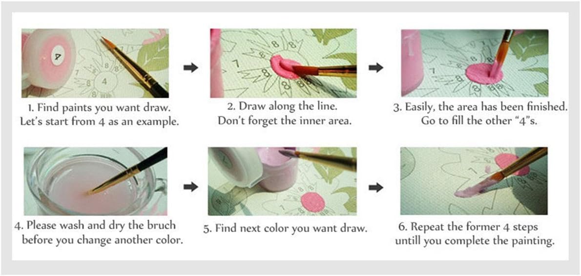 Paint by Numbers DIY Painting Kits for Adults Beginner Ship at Sea Ocean Scene (with Wooden Framed, Ocean Scene)