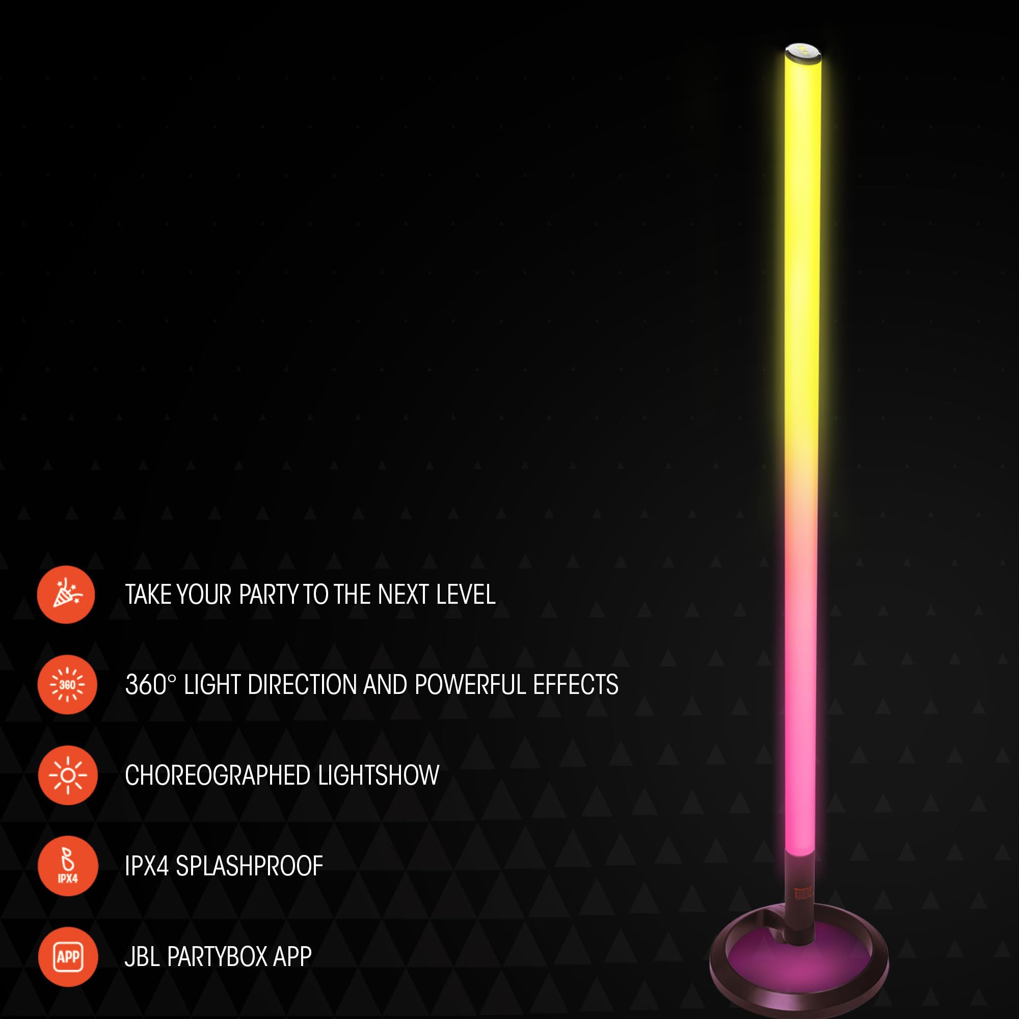 JBL PartyLight Stick - Bluetooth party light stick, Take your