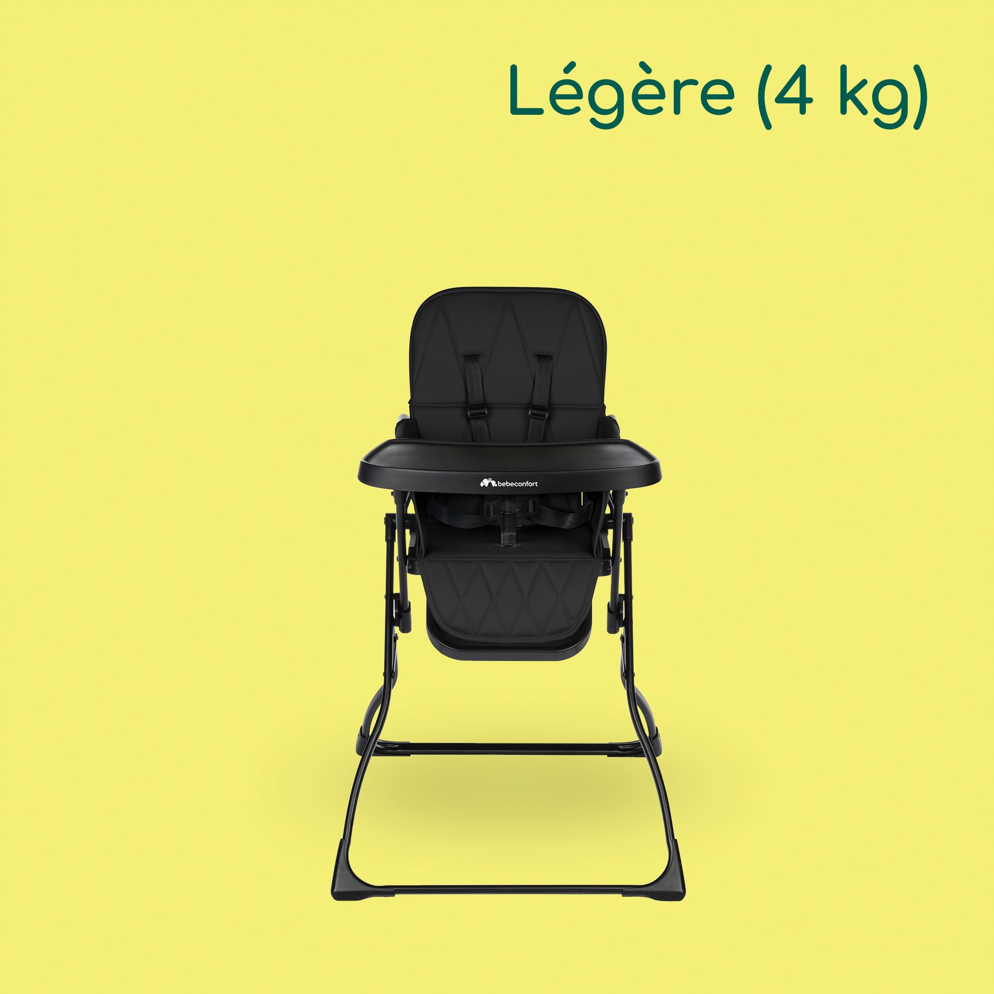 Bebeconfort Lily chaise haute bébé 6 mois à 3 ans 9-15 kg pliage compact 4 kg Tinted Graphite