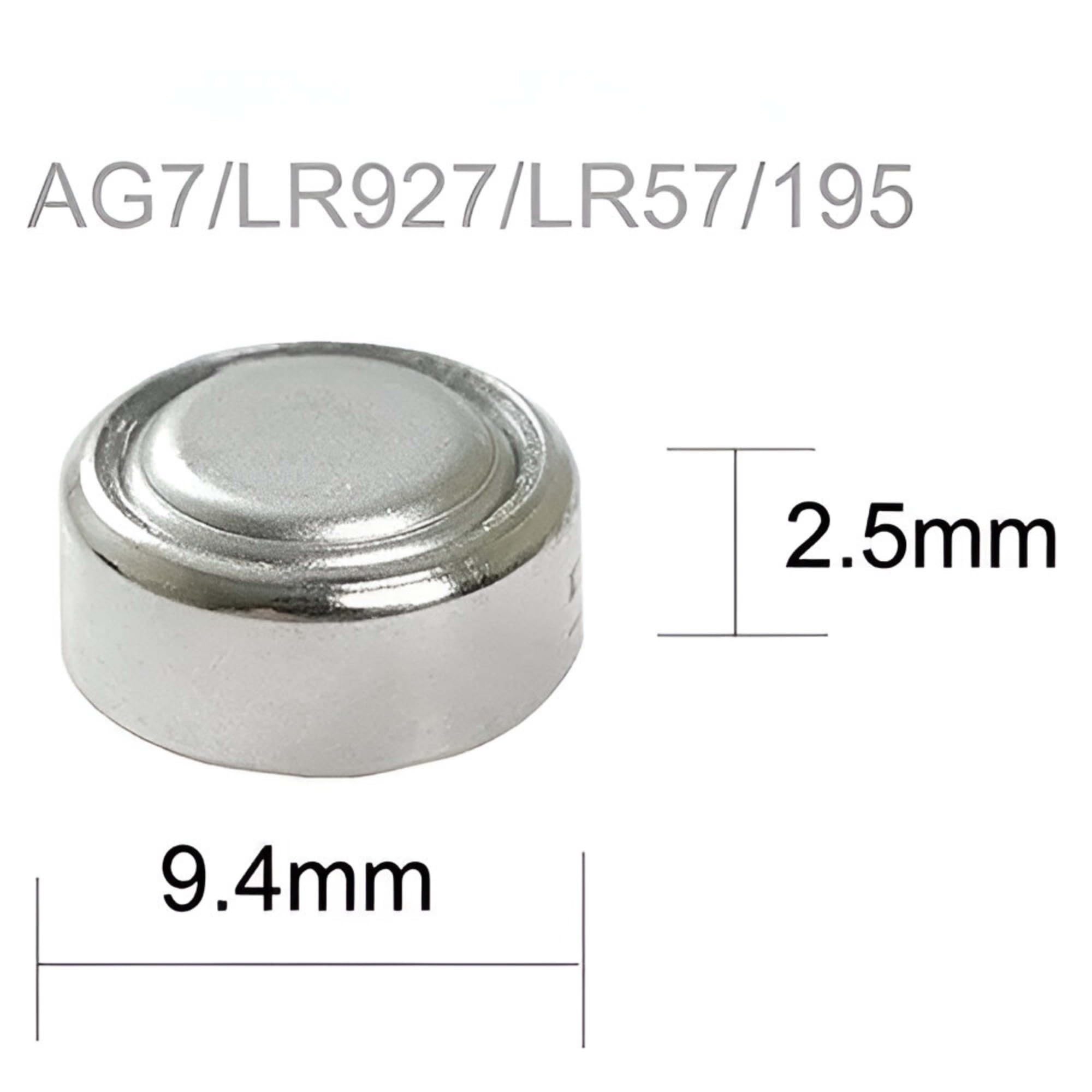 Simpletek Lot de 10 piles à bouton LR927 | AG7 395A SR927 | 1,5 V pour montres, télécommandes, jouets et appareils électroniques | Lot de 10
