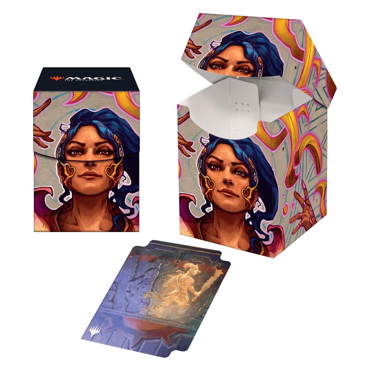 Ultra Pro - MTG The Lost Caverns of Ixalan 100+ Card Deck Box, Saheeli, the Suns Brilliance for Magic: The Gathering, Protect & Store Commander MTG Decks, Collectible Card Storage